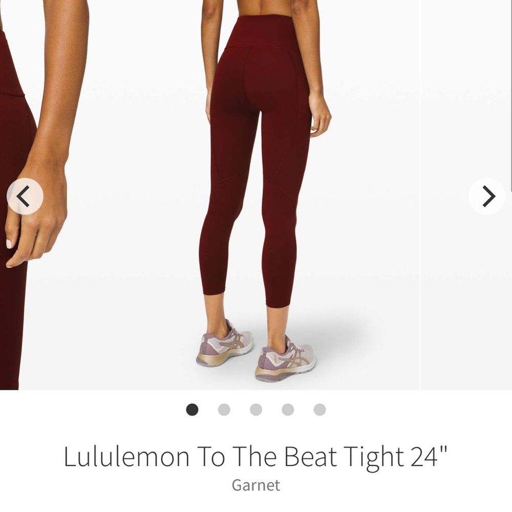 lululemon // To The Beat Tight 24” - Garnet